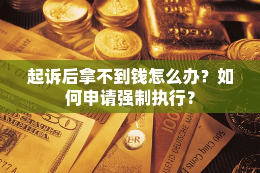 武汉起诉后拿不到钱怎么办？如何申请强制执行？