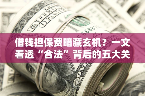 武汉借钱担保费暗藏玄机？一文看透“合法”背后的五大关键陷阱