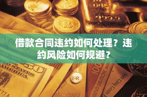 武汉借款合同违约如何处理？违约风险如何规避？