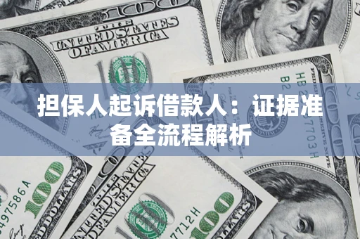 武汉担保人起诉借款人：证据准备全流程解析
