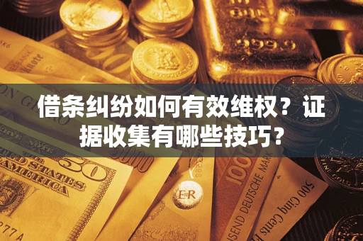 武汉借条纠纷如何有效维权？证据收集有哪些技巧？