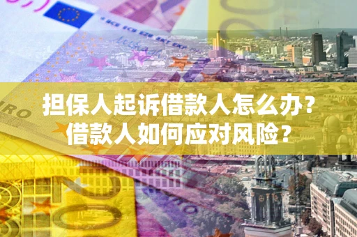 武汉担保人起诉借款人怎么办？借款人如何应对风险？