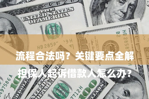 武汉

担保人起诉借款人怎么办？流程合法吗？关键要点全解析